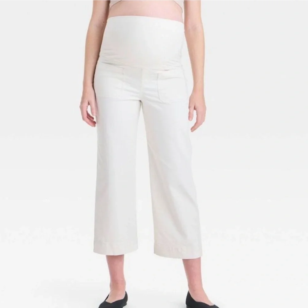 Over Belly High-Rise Wide Leg Maternity Pull-On
Pa Cream - Picture 2 of 6